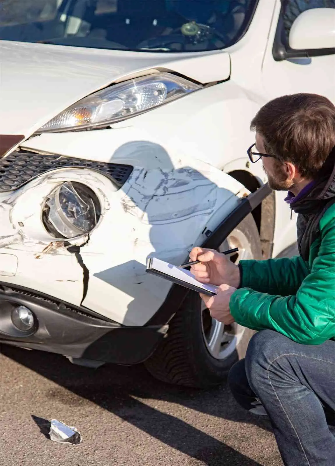 Inspecting damage after a collision